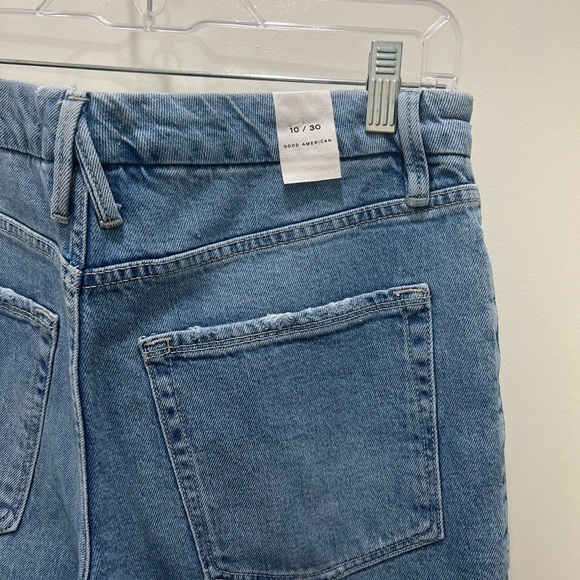 Good American Classic Boot Raw Hem Jean Size 10 - Picture 7 of 7